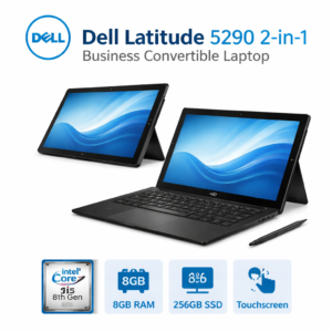 Dell Latitude 5290 2-in-1 Convertible Laptop (Core i5 8th Gen, 8GB RAM, 256GB SSD)