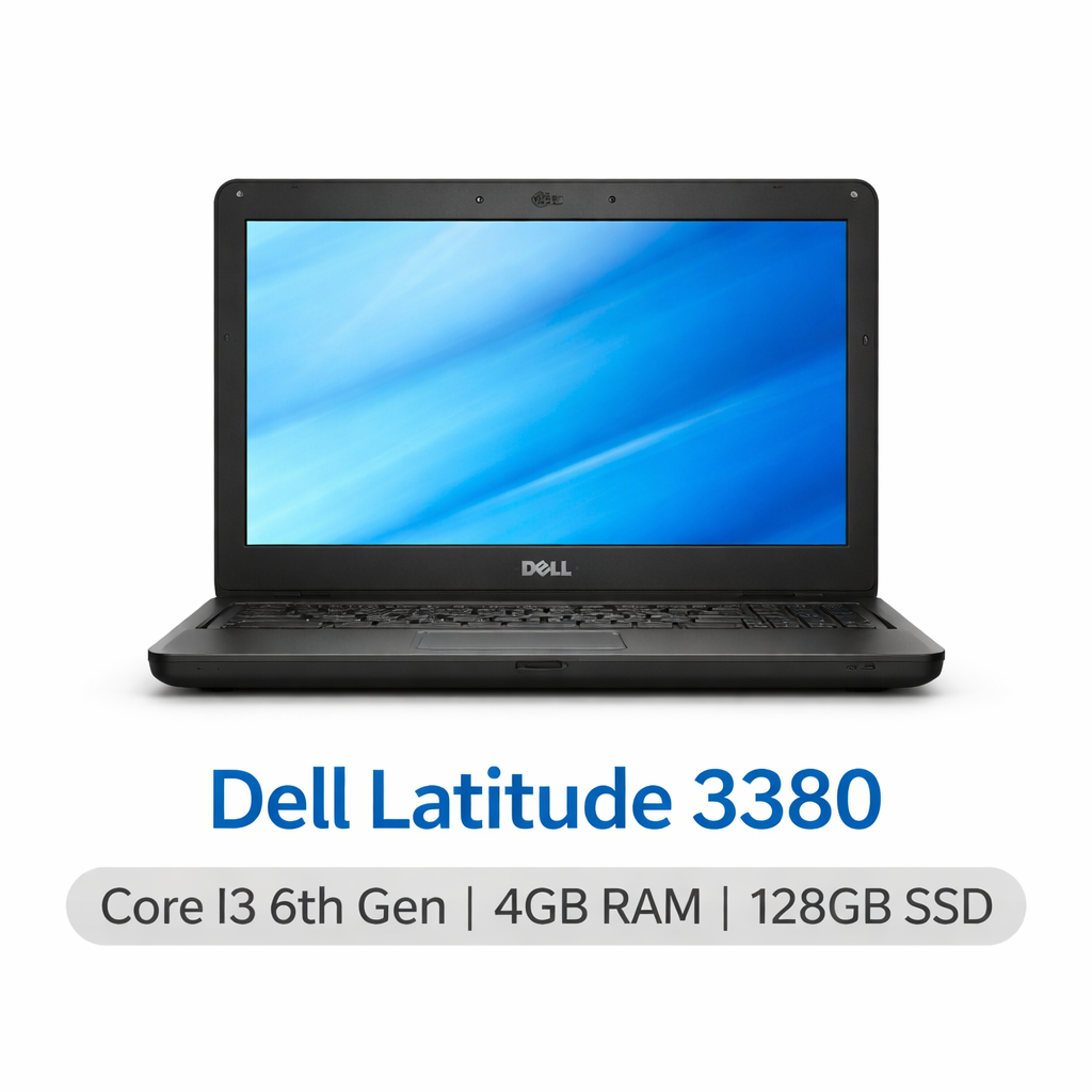 Dell Latitude 3380 – Intel Core i3 (6th Gen), 4GB RAM, 128GB SSD